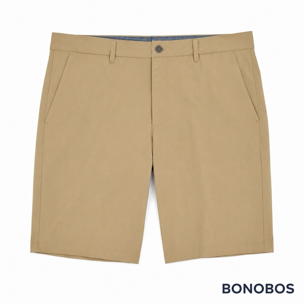 Bonobos Golf Highland Tour Shorts Men's 36 Khaki Slim Fit 7" Inseam Performance